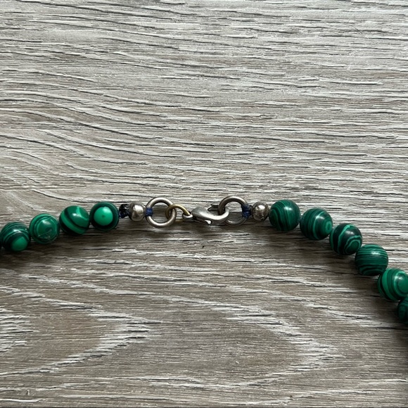 Vintage Afghan Turkmen Malachite Necklace - Picture 5 of 6